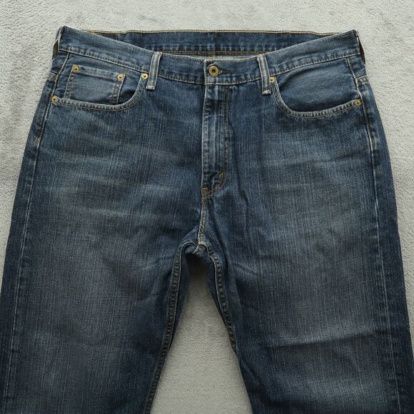 Levi's 569 Jeans Mens Fits 38x29 (Size 38x30) Blue Loose Baggy Straight Denim - Picture 13 of 16